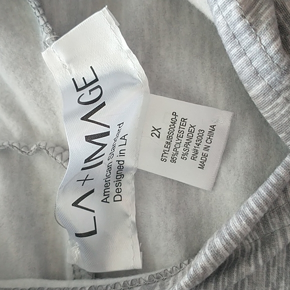 LA+Image Graphic Hooded Sweatshirt 2X Gray - Picture 5 of 12